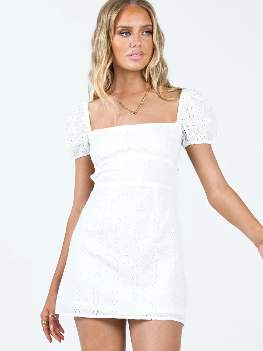 princess polly havena anglaise mini dress